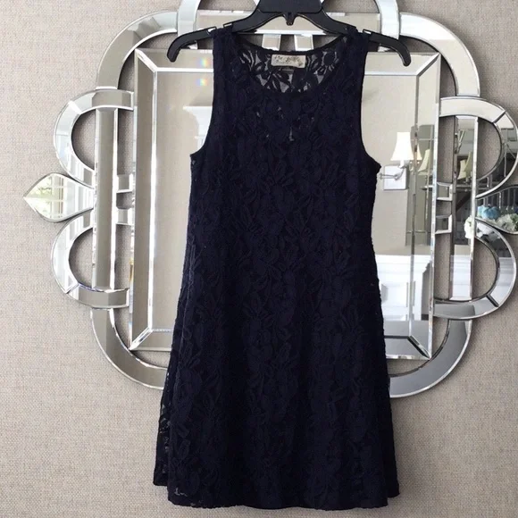 chinese dress ladies Serenity Blue Guipure Lace Blythe Dress
